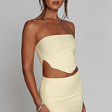 Jaz Mini Skirt - Lemon