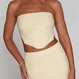 Jaz Mini Skirt - Lemon