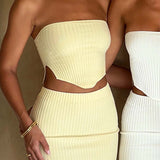 Jaz Mini Skirt - Lemon