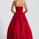 Jillian Red Maxi Dress