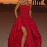 Jillian Red Maxi Dress