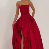 Jillian Red Maxi Dress