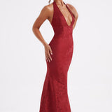 Josephine Red Maxi Dress