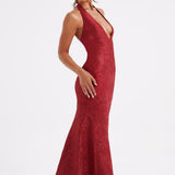 Josephine Red Maxi Dress