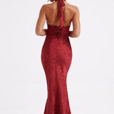 Josephine Red Maxi Dress