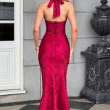 Josephine Red Maxi Dress