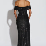 Joyce Maxi Dress - Black Sparkle