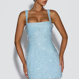Julissa Mini Dress - Ice Blue