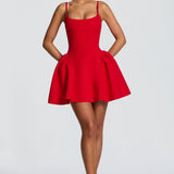 Kiah Mini Dress - Red