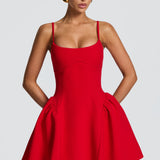Kiah Mini Dress - Red