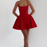 Kiah Mini Dress - Red