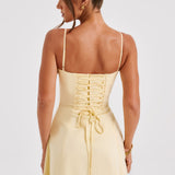 Lemon Lace Mini Dress