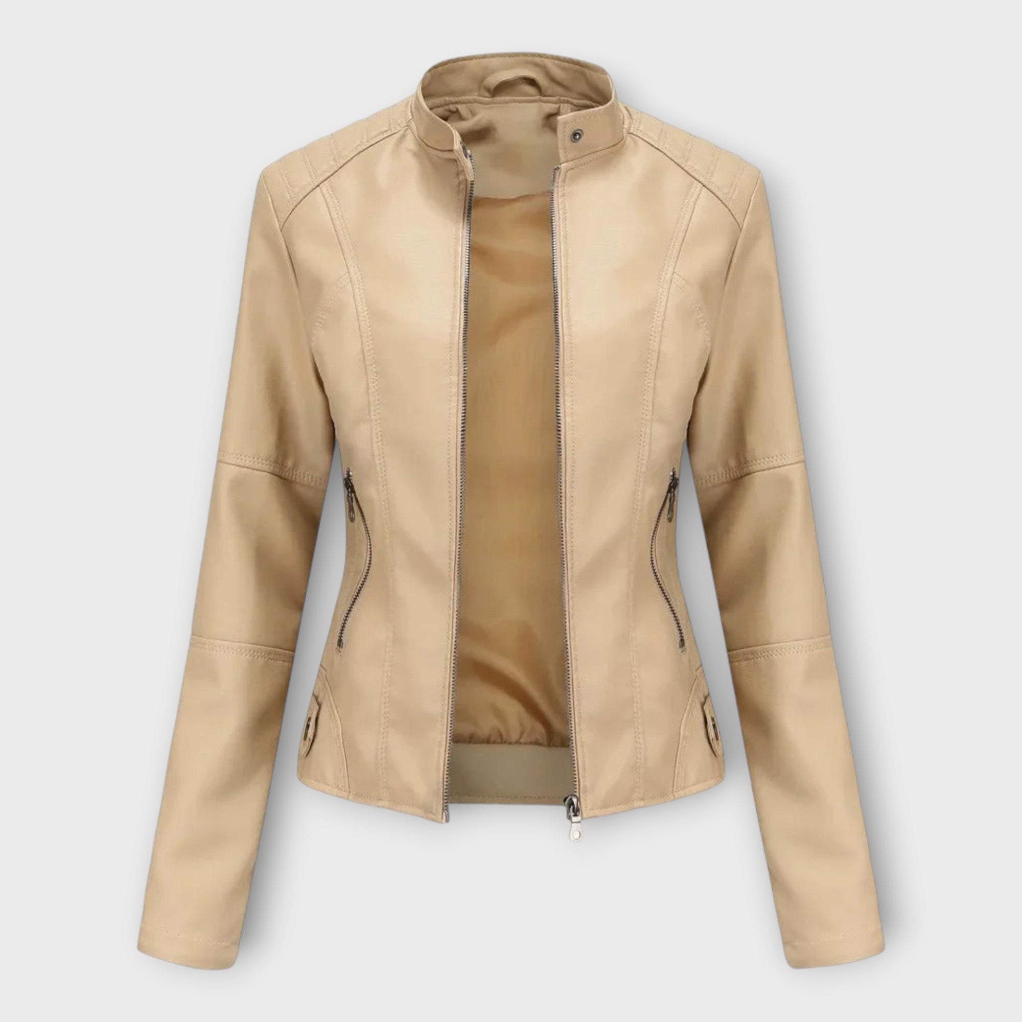 Külli | Modern vonalvezetésű, időtlen stílusú elegáns bőrdzseki