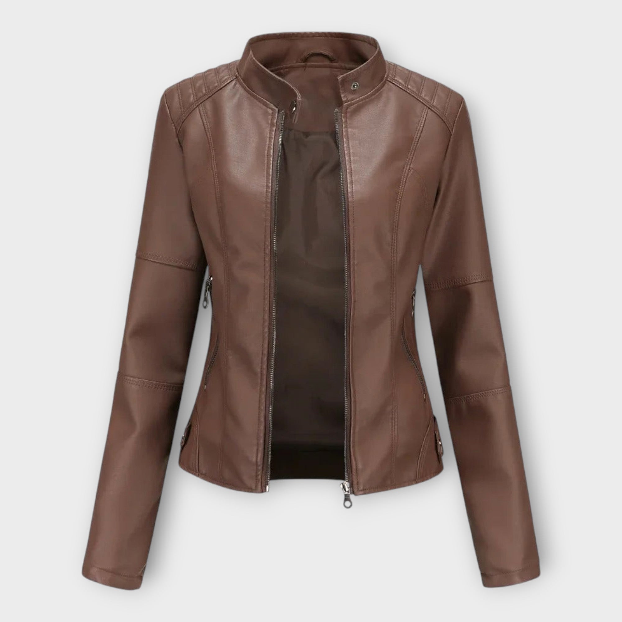 Külli | Modern vonalvezetésű, időtlen stílusú elegáns bőrdzseki
