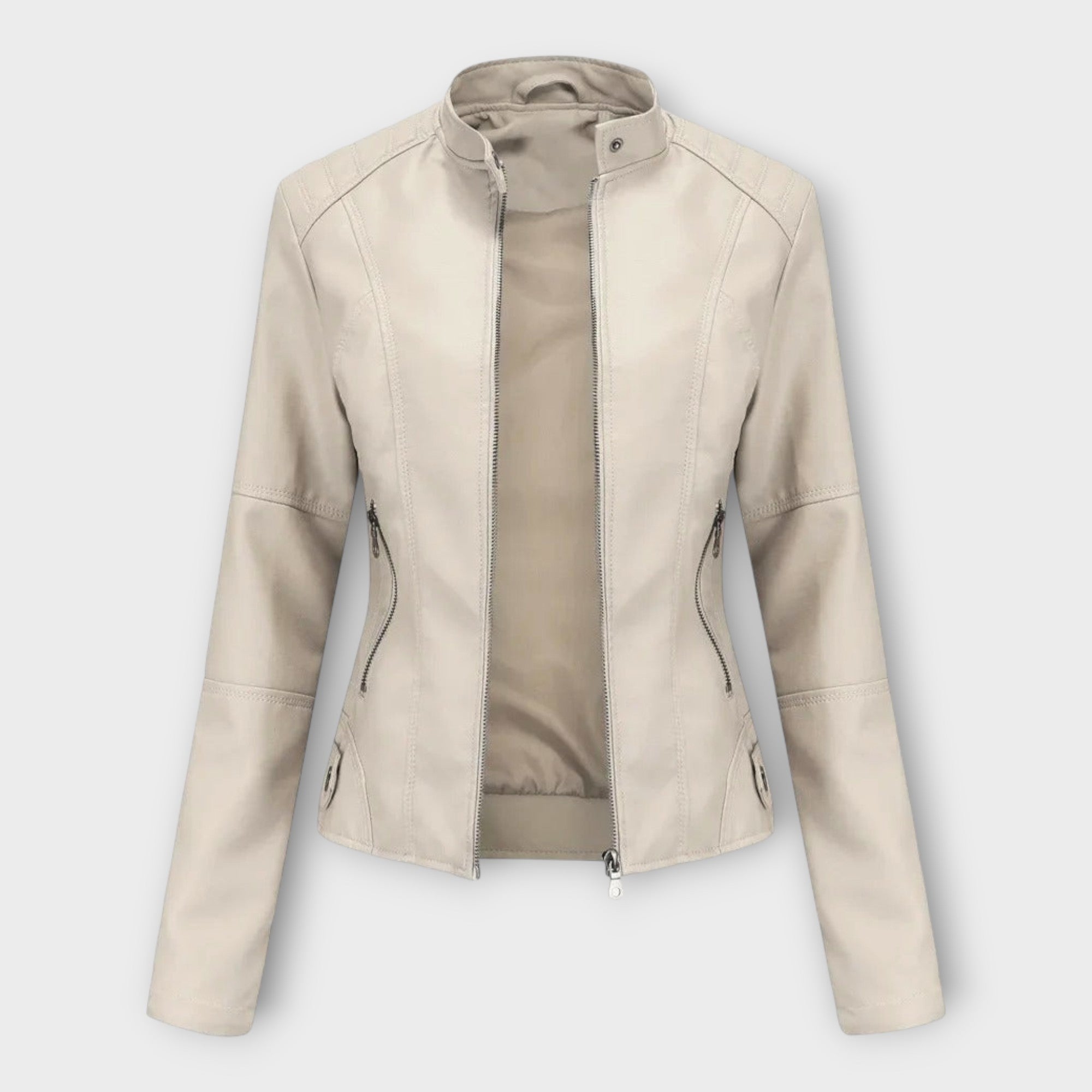 Külli | Modern vonalvezetésű, időtlen stílusú elegáns bőrdzseki