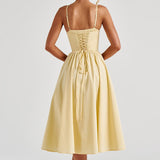 Mariella Midi Dress - Lemon