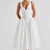 Monroe Midi Dress - Ivory