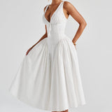 Monroe Midi Dress - Ivory