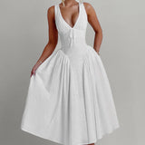 Monroe Midi Dress - Ivory