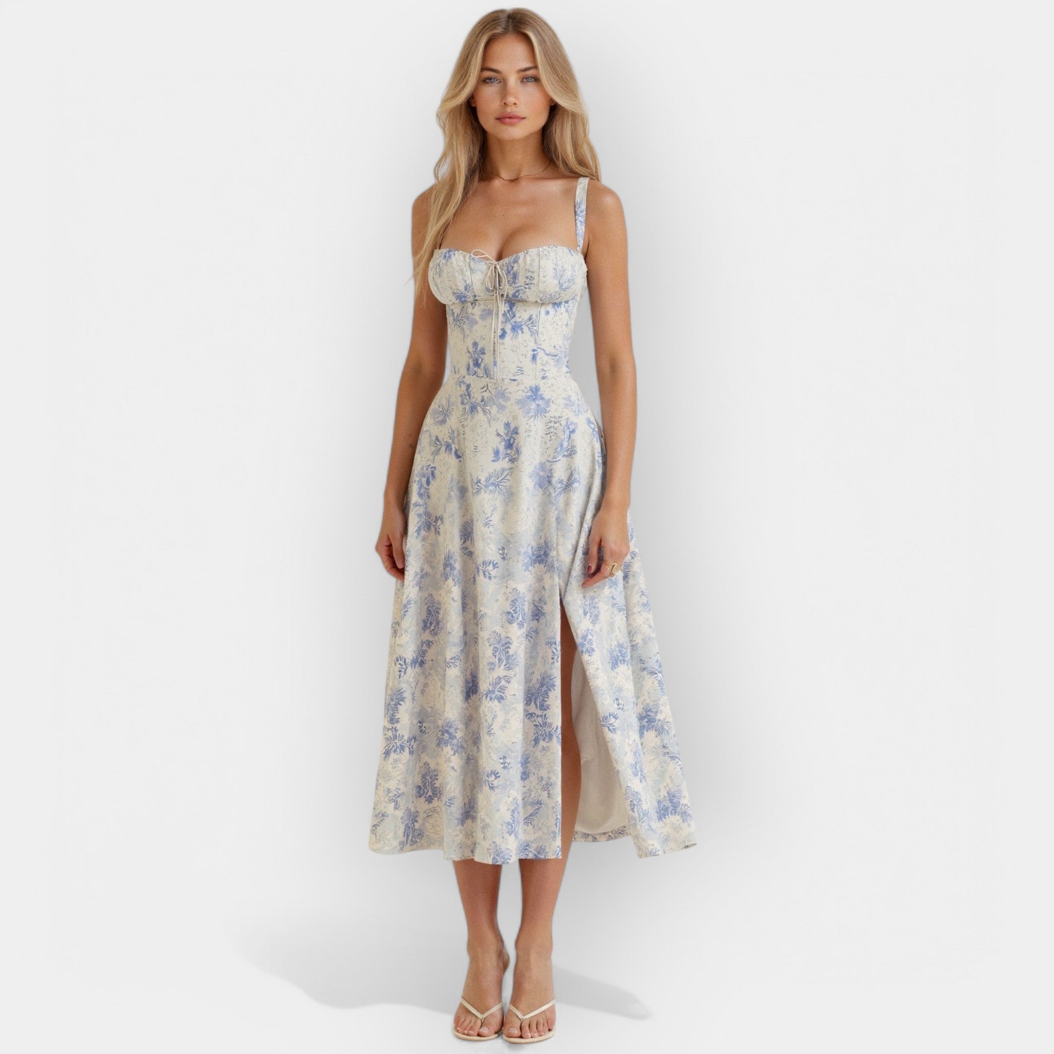 Gabriela | Midi Dress with Lacing
