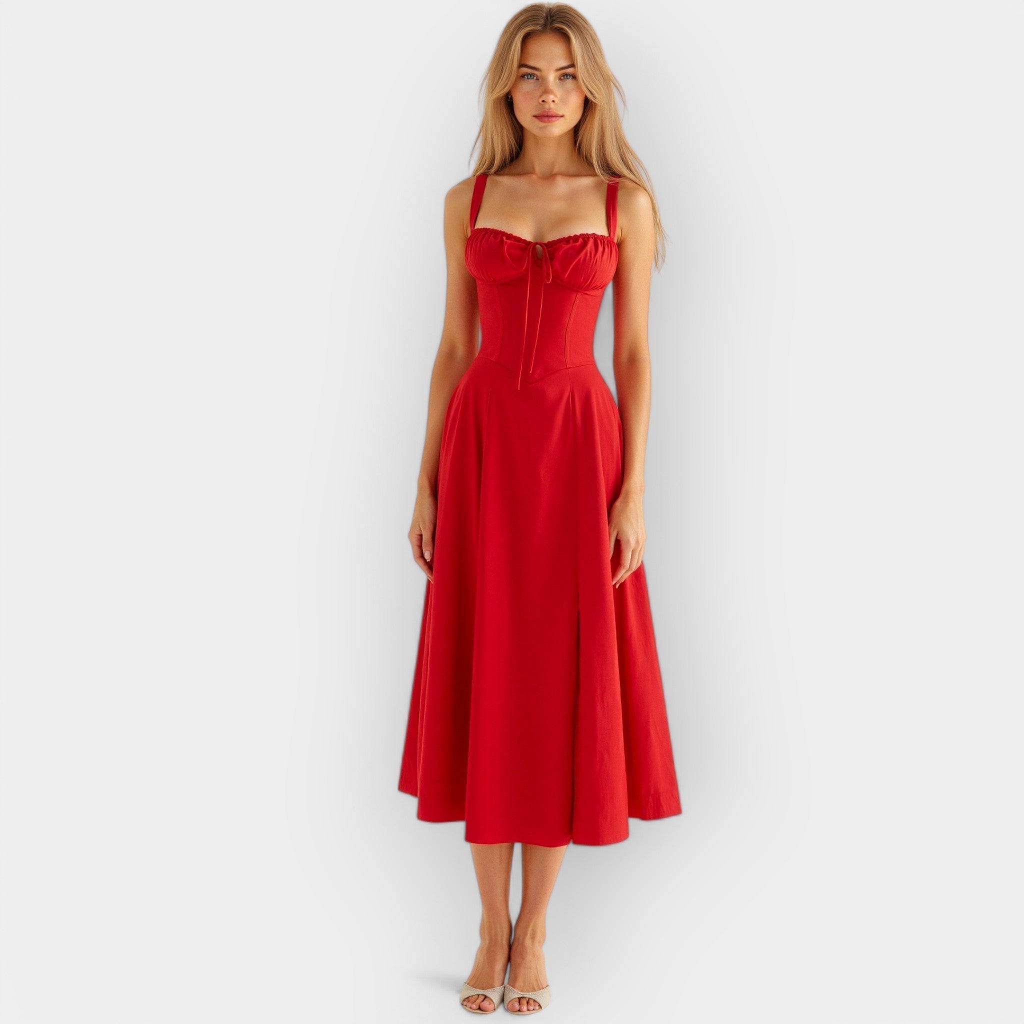 Gabriela | Midi Dress with Lacing