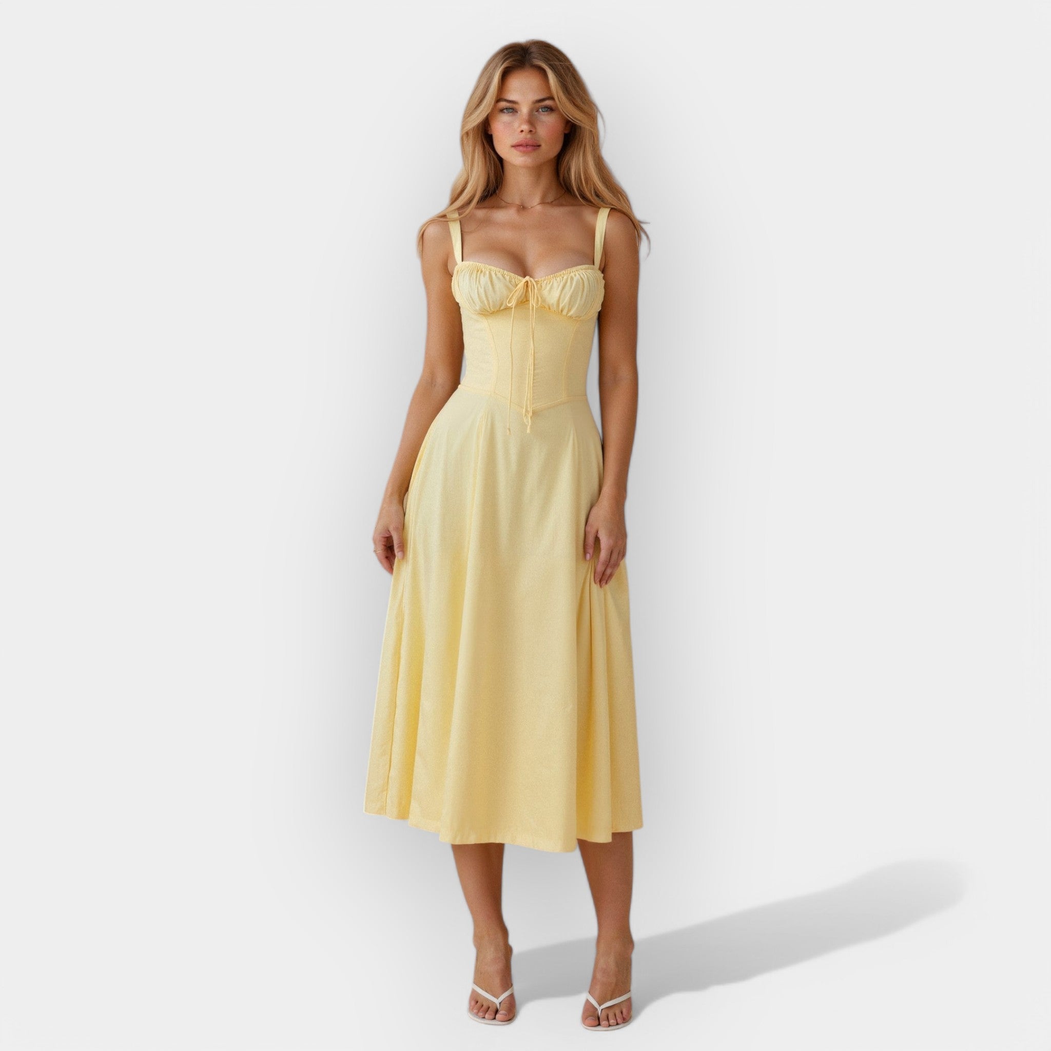Gabriela | Midi Dress with Lacing