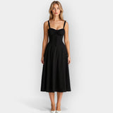 Gabriela | Midi Dress with Lacing