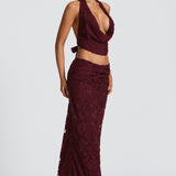 Myra Top - Cherry Patent