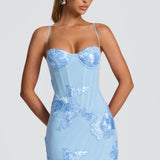 Nefertiti Maxi Dress - Ice Blue
