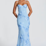 Nefertiti Maxi Dress - Ice Blue