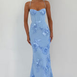 Nefertiti Maxi Dress - Ice Blue