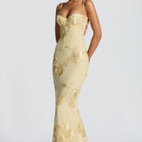 Nefertiti Citrom Maxi Dress
