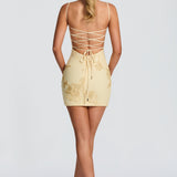 Nefertiti Mini Dress - Lemon