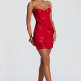 Nefertiti Mini Dress - Red