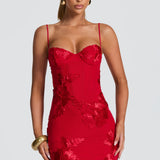 Nefertiti Mini Dress - Red