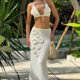 Nerida Maxi Skirt - Ivory