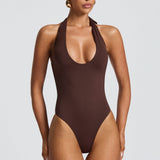Odele Bodysuit - Plum Brown