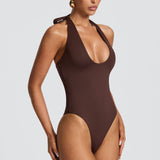 Odele Bodysuit - Plum Brown