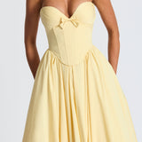 Prim Midi Dress - Lemon