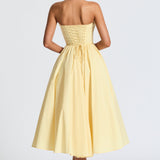 Prim Midi Dress - Lemon