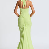 Lime Rosetta Maxi Dress