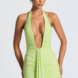 Lime Rosetta Maxi Dress