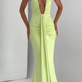 Lime Rosetta Maxi Dress