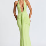 Lime Rosetta Maxi Dress