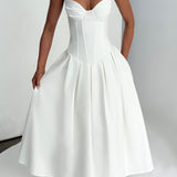 Salma Midi Dress - Ivory