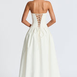 Salma Midi Dress - Ivory
