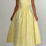 Saoirse Midi Dress - Lemon