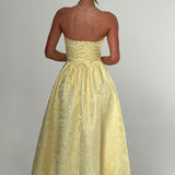 Saoirse Midi Dress - Lemon