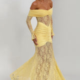 Sauline Lemon Maxi Dress