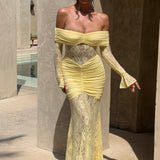 Sauline Lemon Maxi Dress